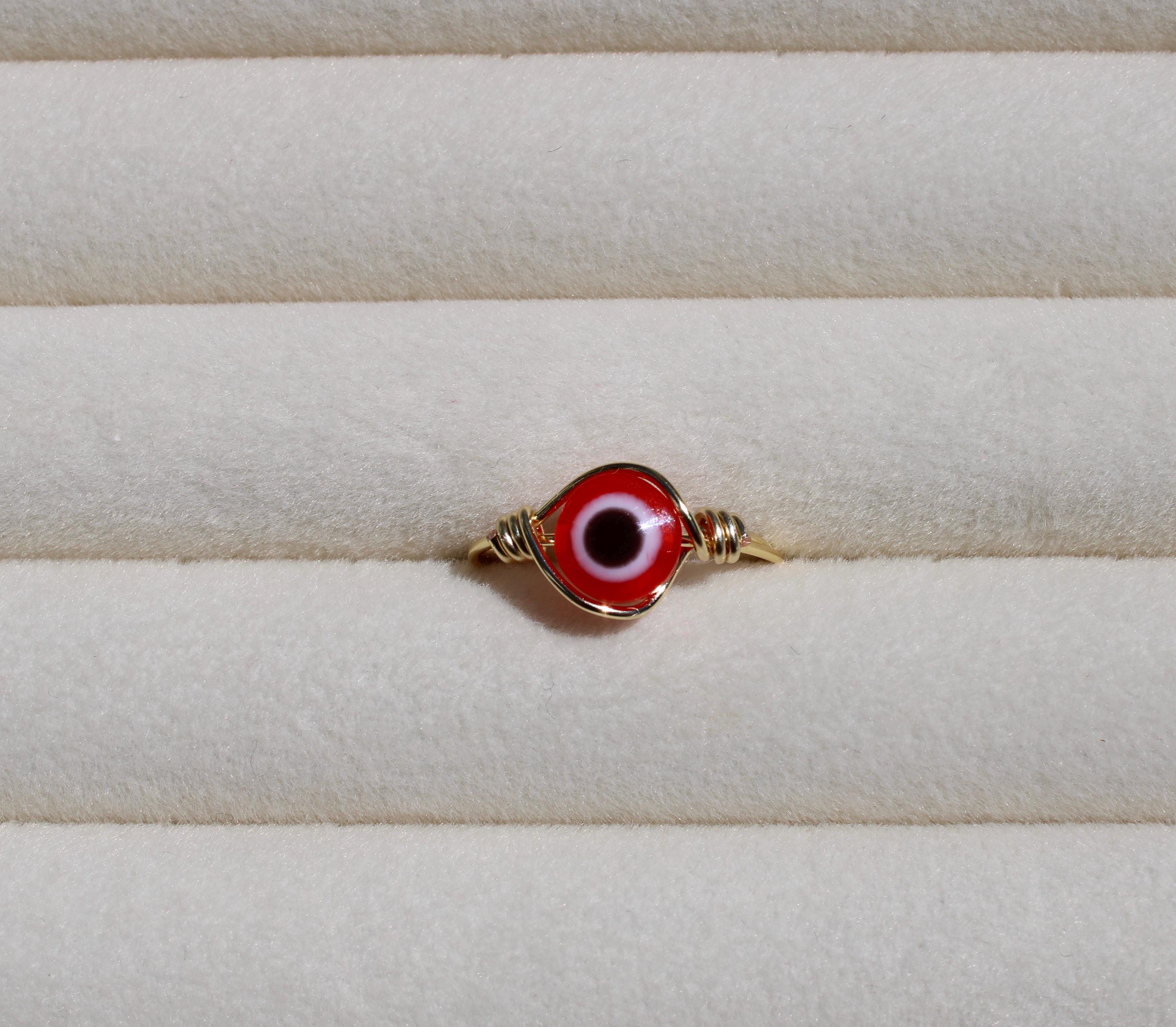 Red Evil Eye Ring