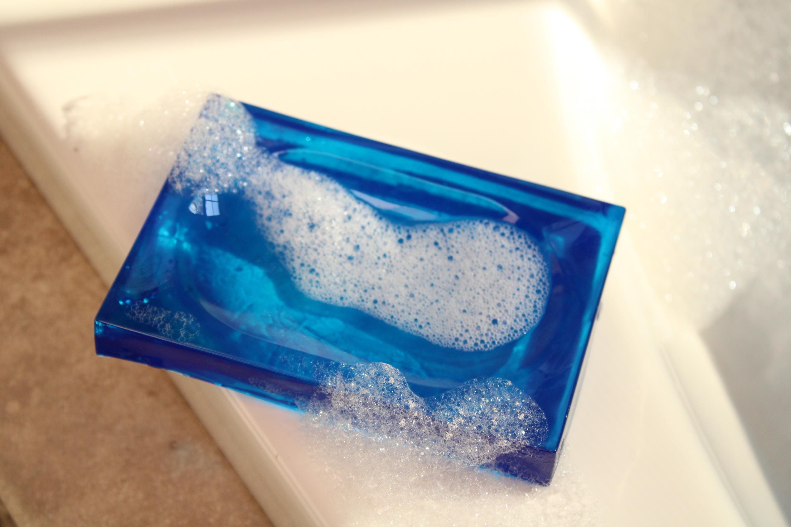 Blue Modern Soap Dish - Bathroom Decor