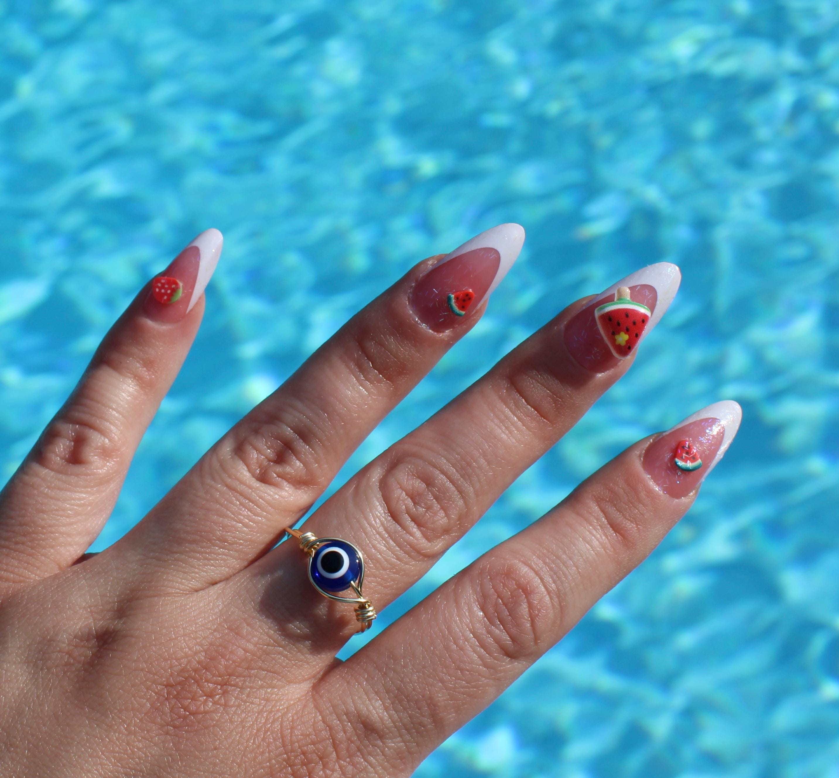 Blue Evil Eye Ring - Protection Jewelry