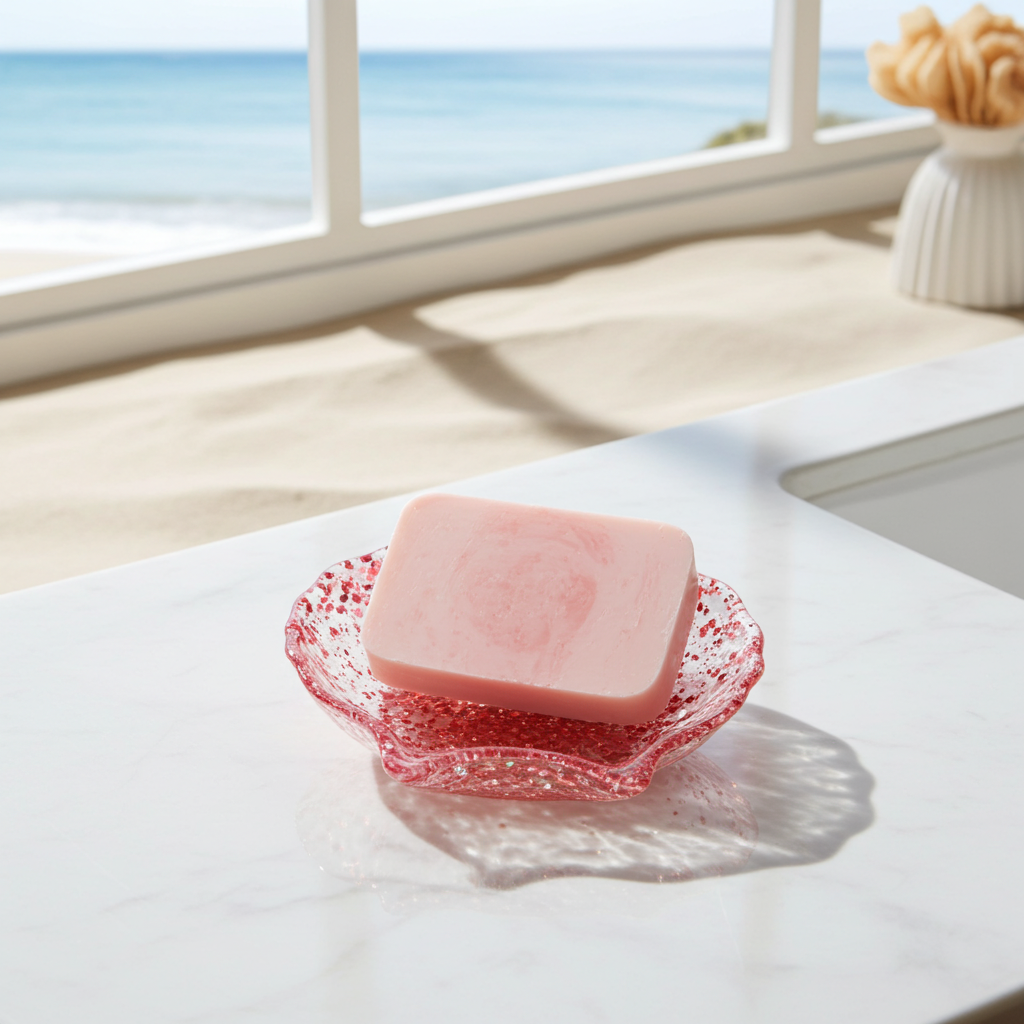 Shell soap dish