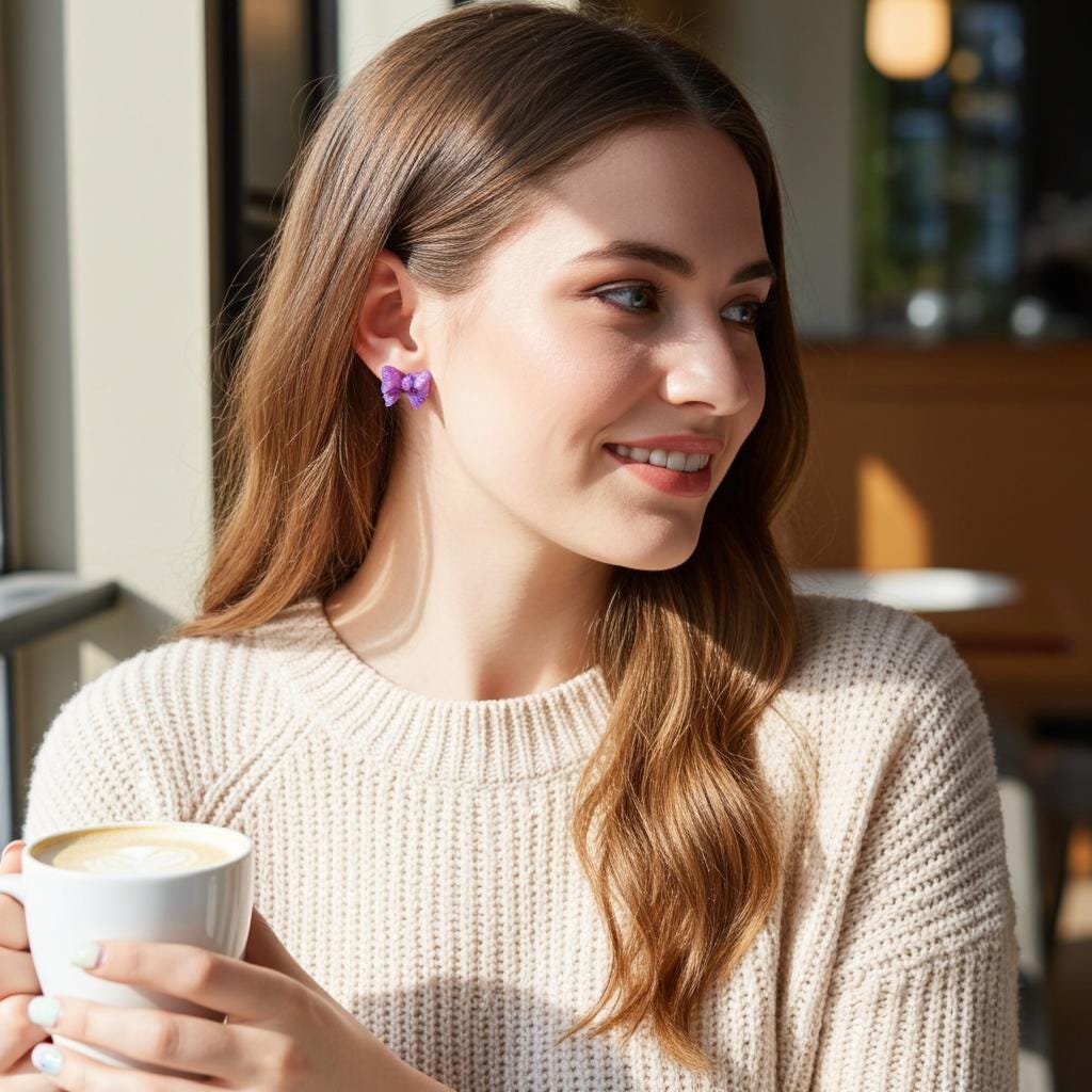 Woman holding a cup of coffee in a cozy indoor setting