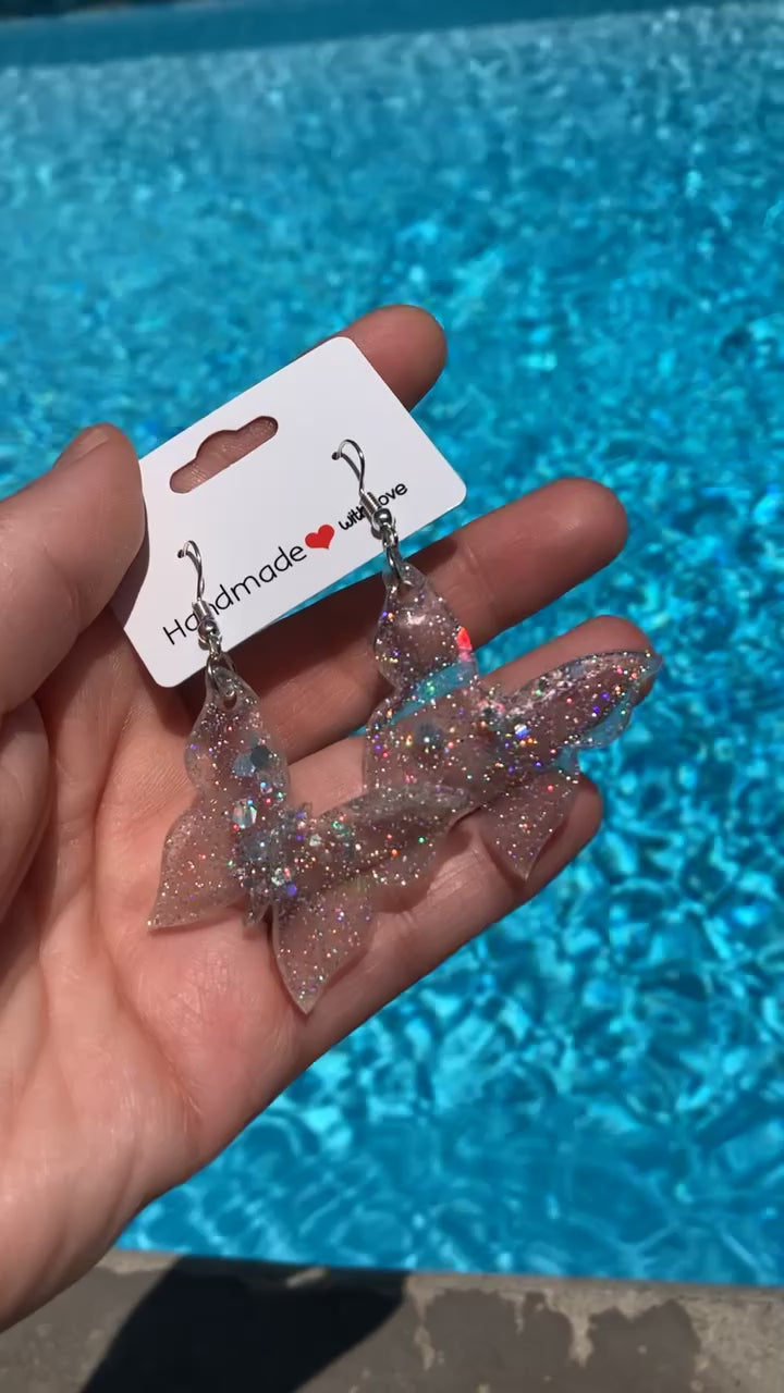 Sequin Butterfly Earrings 